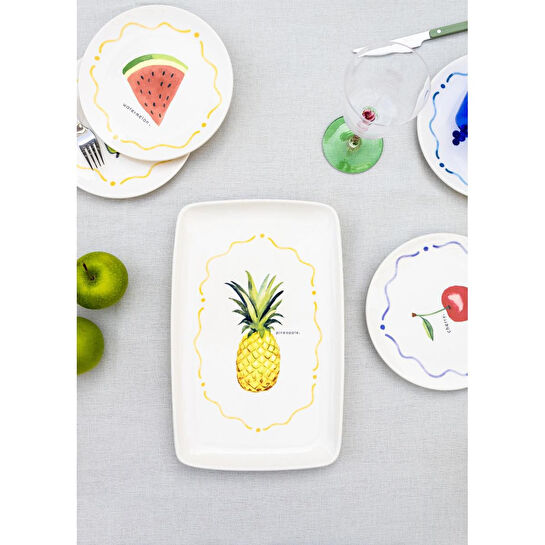 The Mia Furutta Dikdörtgen Servis 34x25 Cm