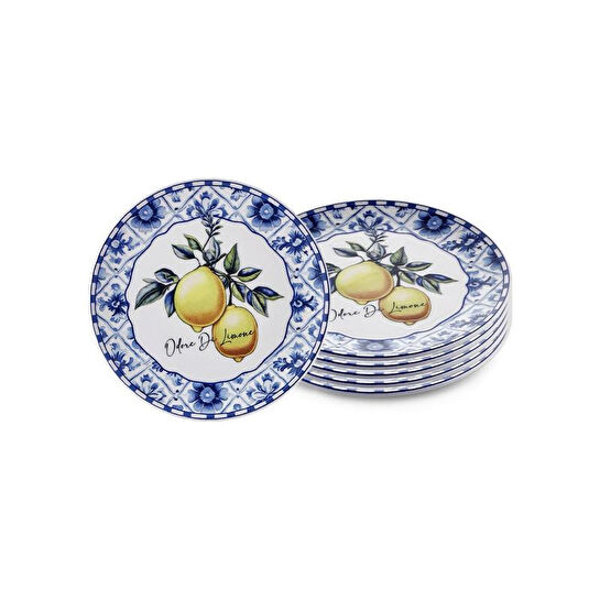 The Mia Odore Di Limone Pasta Tabağı 6lı Set 19 Cm Odl0001