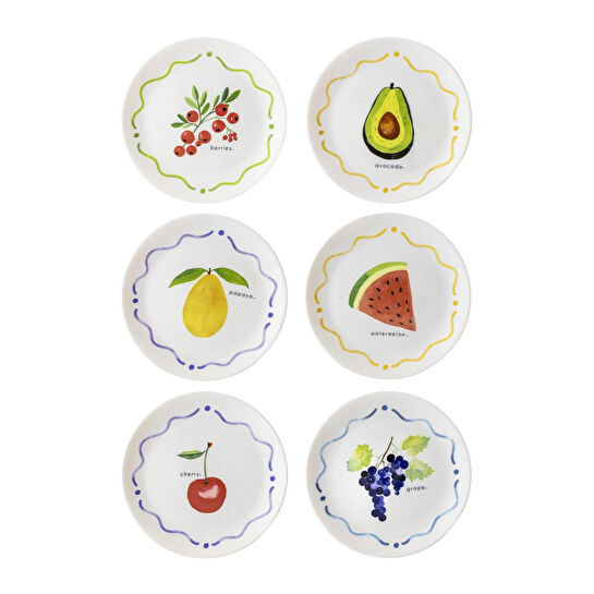 The Mia Furutta Pasta Tabağı 6lı Set 19 Cm