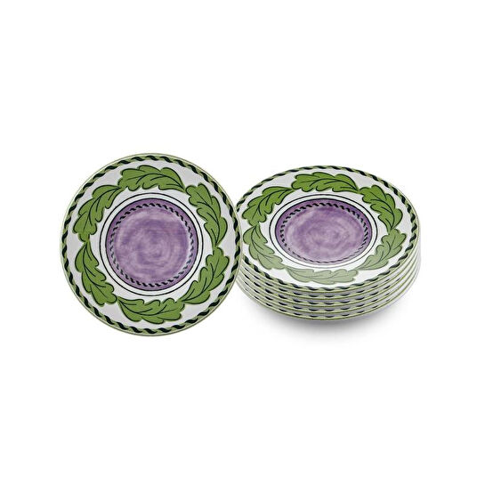 The Mia Provence Lavanta Çay Tabağı 6lı Set 13 Cm