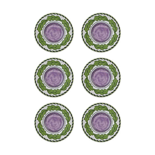 The Mia Provence Lavanta Çay Tabağı 6lı Set 13 Cm