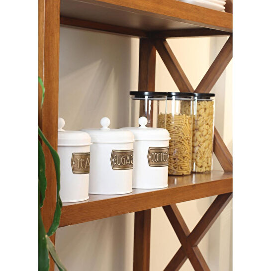 The Mia Çay Şeker Kahve Kavanozu Beyaz 1,30 Lt Mgl0020