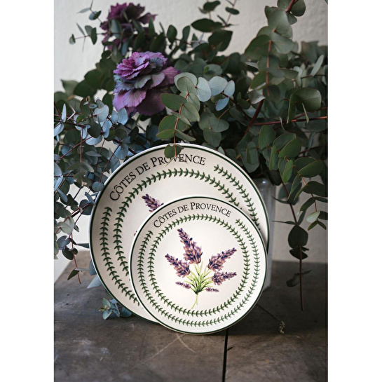 The Mia Provence Lavanta Servis Tabağı 6lı Set 26 Cm Prc04