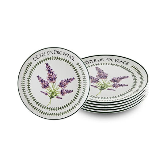 The Mia Provence Lavanta Servis Tabağı 6lı Set 26 Cm Prc04