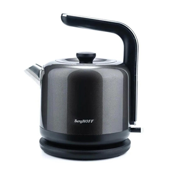 Berghoff Gem Metallic 1.7 L Su Isıtıcı – 2200 W, Paslanmaz Çelik | Koyu Gri