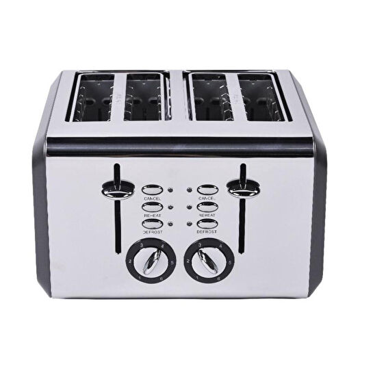 Berghoff Gem Titan 4 Dilim Ekmek Kızartma Makinesi – 1960 W, Paslanmaz Çelik Gövde | Antrasit Gold