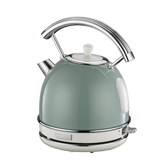 Berghoff Gem Retro 1,7 L Su Isıtıcı – 2200 W, Paslanmaz Çelik Gövde | Mint Yeşil