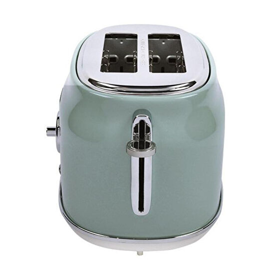Berghoff Gem Retro 2 Dilim Ekmek Kızartma Makinesi – 815 W, Paslanmaz Çelik Gövde | Mint Yeşil