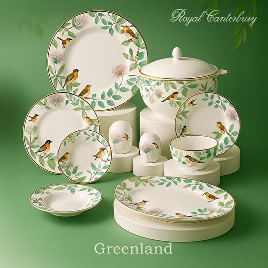 Royal Canterbury Greenland 72 Parça Yemek Takımı