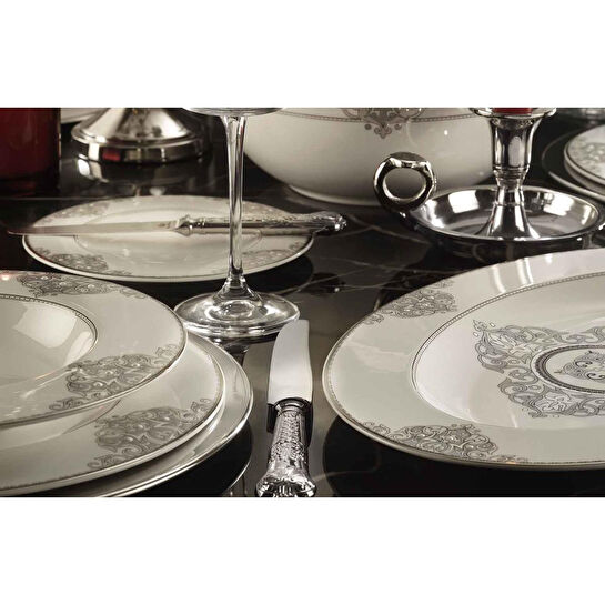 Royal Canterbury Lawrance Metallic Yemek Takımı 72 Parça