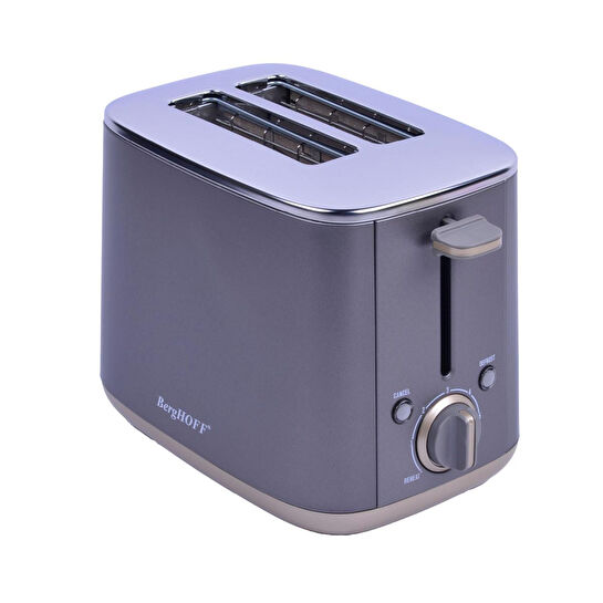 Berghoff Gem Pearl 2 Dilim Ekmek Kızartma Makinesi – 1000 W, Paslanmaz Çelik | Gri