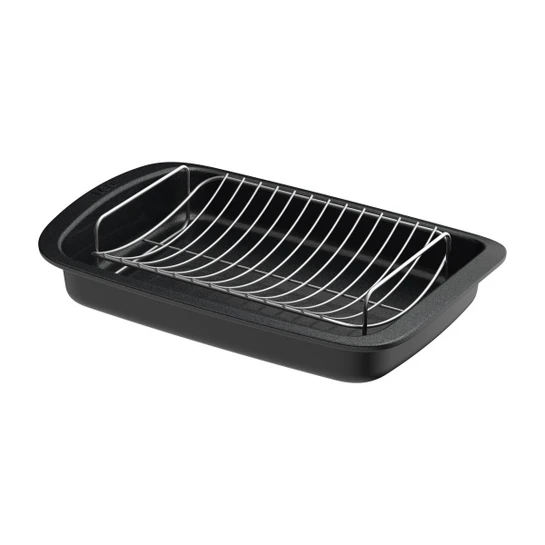 Berghoff Leo Graphite Çıkarılabilir Raflı Yapışmaz Grafit Izgara Güveç 42x28cm