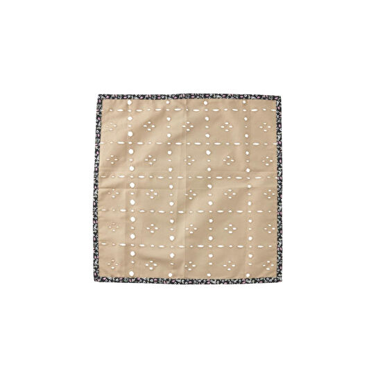 Rice Bej Çiçekli Baskılı Peçete - 2'li Set