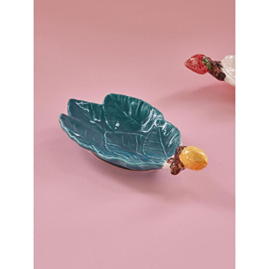 Rice Seramik Tabak - Yeşil