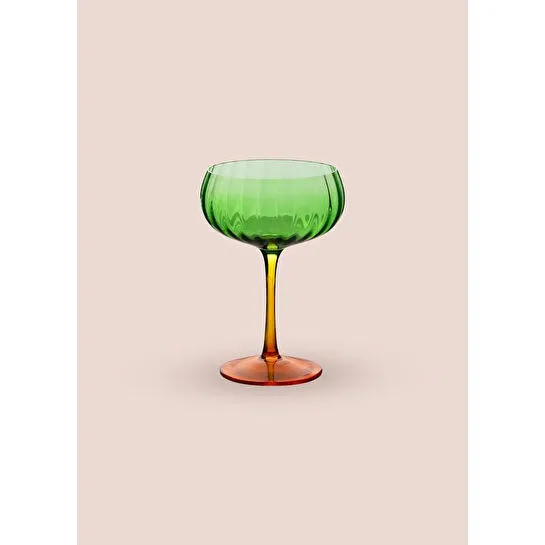 The Mia Ayaklı Cam Dondurma Kasesi Yeşil 280 Ml