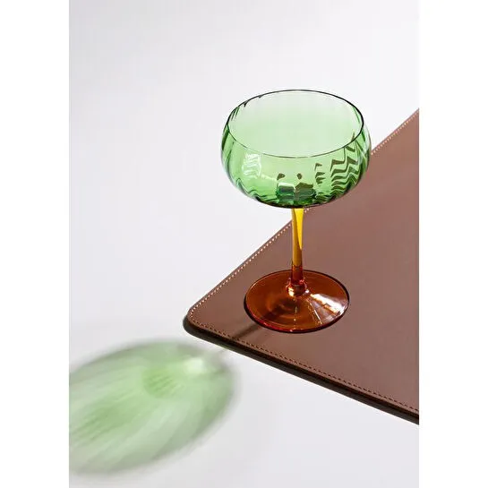 The Mia Ayaklı Cam Dondurma Kasesi Yeşil 280 Ml