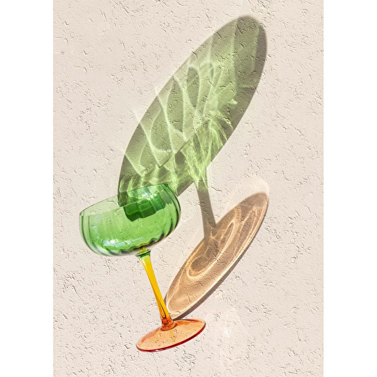 The Mia Ayaklı Cam Dondurma Kasesi Yeşil 280 Ml