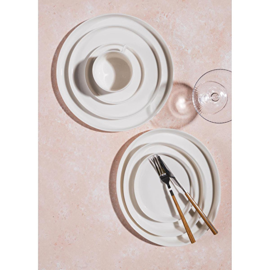 The Mia Cotta Limoges Pasta Tabağı Beyaz 22 Cm