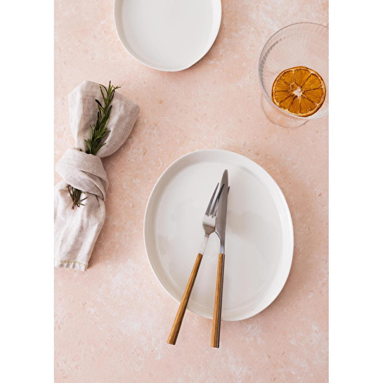 The Mia Cotta Limoges Pasta Tabağı Beyaz 22 Cm