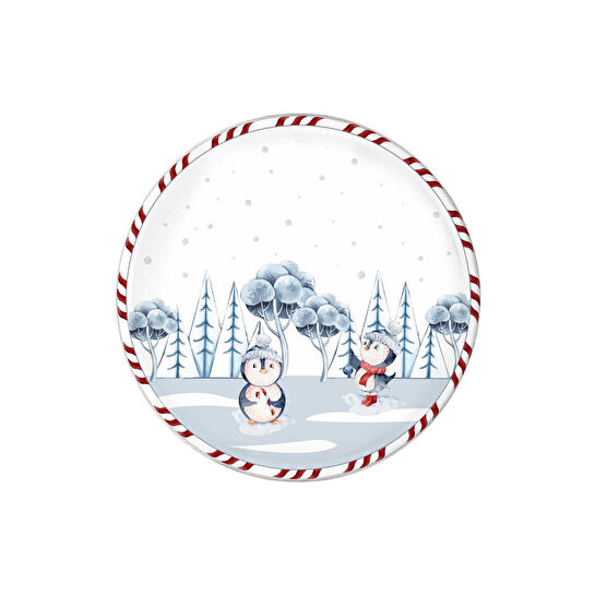 The Mia Penguin Servis Tabağı 6 Lı Set 26 Cm New012