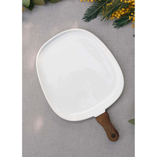 The Mia Woody Porselen Servis 38x25 Cm