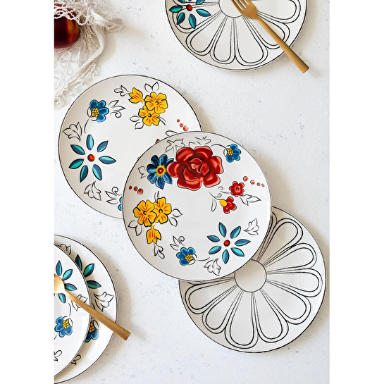 The Mia Fiore Pasta Tabağı 6 Kişilik