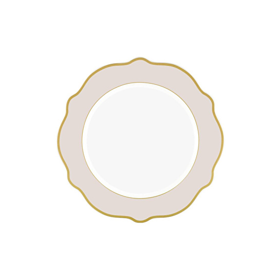 The Mia Jaswely Servis Tabağı 6 Parça Kum Beji 27 Cm