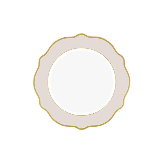 The Mia Jaswely Servis Tabağı 6 Parça Kum Beji 27 Cm