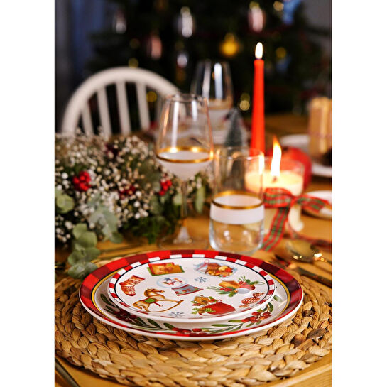 The Mia Globe Pasta Tabağı 6 Lı Set 19 Cm New028