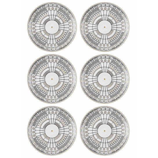 The Mia Citta Servis Tabağı 6 Kişilik