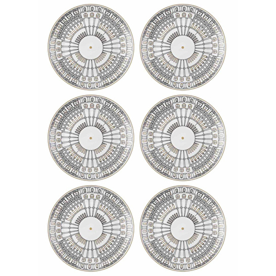 The Mia Citta Servis Tabağı 6 Kişilik