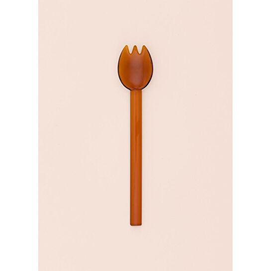 The Mia Abiete Dondurma Ve Tatlı Kaşığı Amber 6lı Set