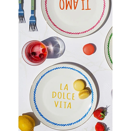 The Mia Ti Amo Servis Tabağı 6 Kişilik