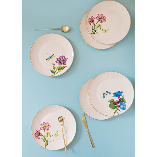 The Mia Blomma Servis Tabağı 6 Kişilik