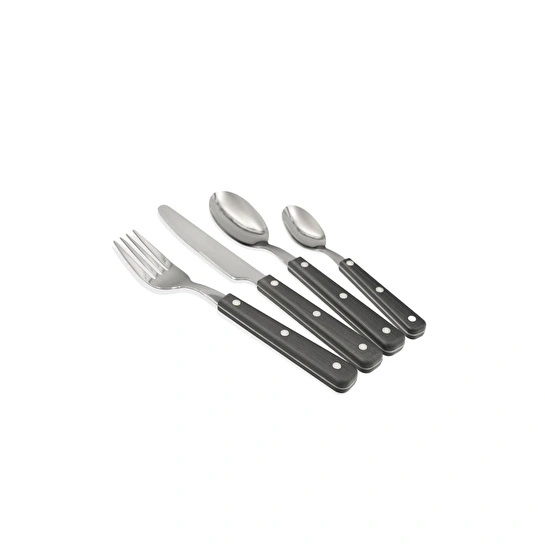 The Mia Dark Çatal Kaşık Bıçak Takımı 24 Parça