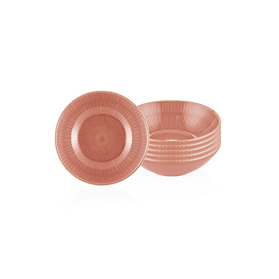 The Mia Noon Kase 6lı Set Somon 15 Cm