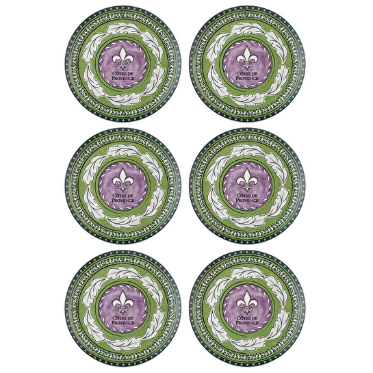 The Mia Provence Lavanta Servis Tabağı 6lı Set 26 Cm Prc03