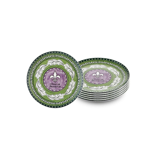 The Mia Provence Lavanta Servis Tabağı 6lı Set 26 Cm Prc03