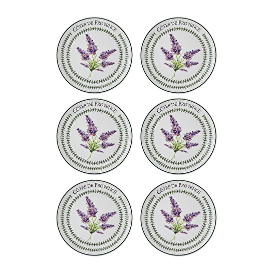 The Mia Provence Lavanta Pasta Tabağı 6lı Set 19 Cm Prc002