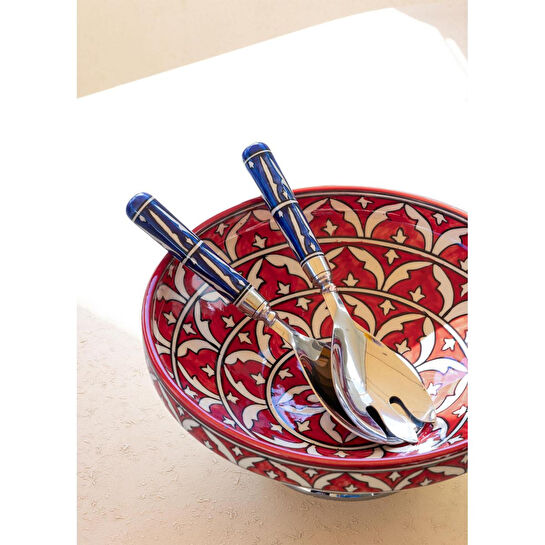 The Mia Corallo Salata Kasesi Kırmızı 32x32x13 Cm