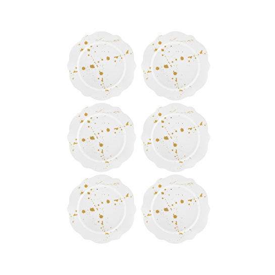 The Mia Splash Pasta Tabağı 6 Parça 21 Cm