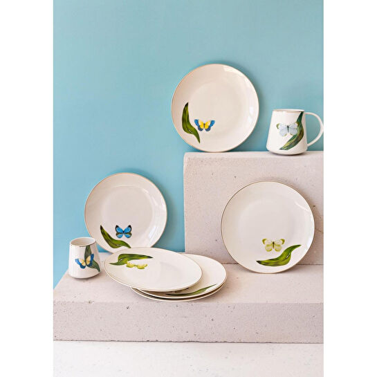 The Mia Folium Pasta Tabağı 6 Kişilik