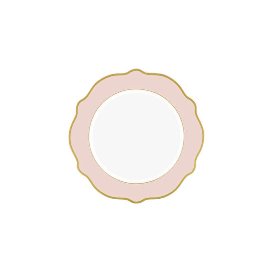 The Mia Jaswely Pasta Tabağı 6 Parça Pembe 21 Cm