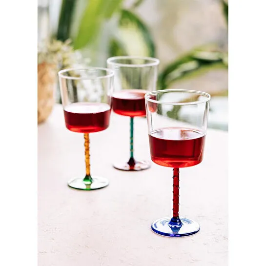 The Mia Line Şarap Kadehi Amber 300 Ml