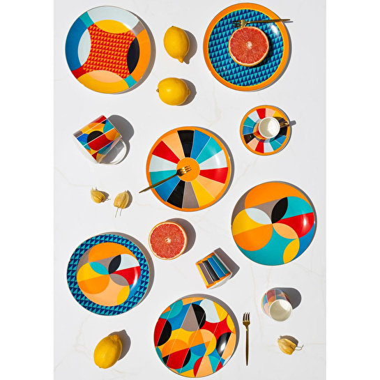 The Mia Shapes Pasta Tabağı 6 Kişilik