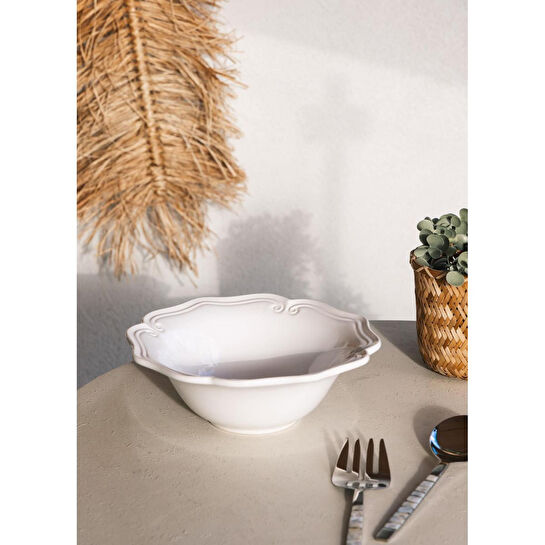 The Mia Grande Salata Kasesi Beyaz 29x10 Cm Grd0018