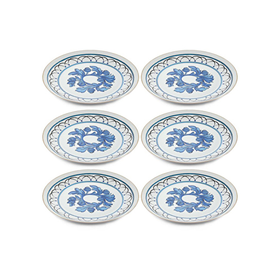 The Mia Azul Servis Tabağı 6 Kişilik