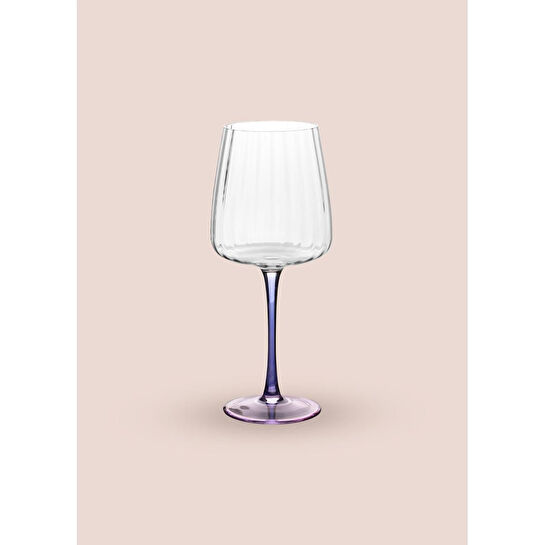 The Mia Şarap Kadehi Mavi Pembe 500 Ml