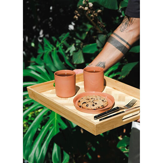 The Mia Wicker Bambu Tepsi 33x23 Cm Tps0074