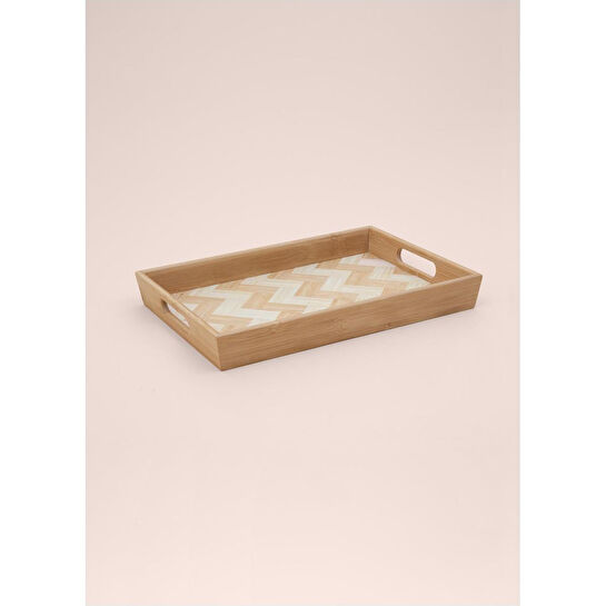 The Mia Wicker Bambu Tepsi 33x23 Cm Tps0074